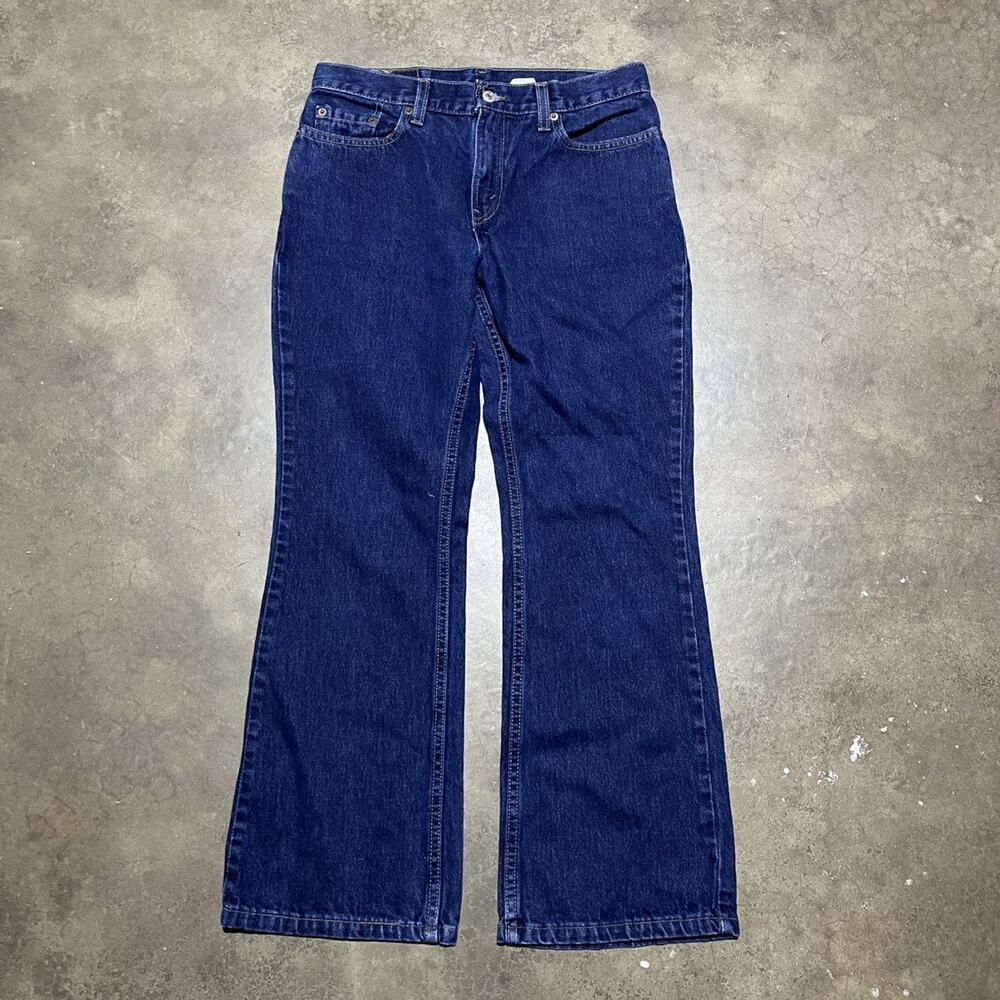 Vintage 90s Levi's 515 Dark Wash Low Rise Bootcut Jean 30x28